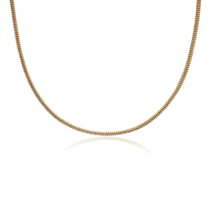 Lantisor argint placat cu aur galben  3 mm x 45 cm DiAmanti CPLT1.0-45cm-Gold-SL (Argint 925‰ 7,5 g.)
